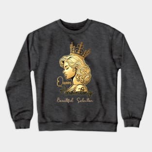Queen Esther Ichthys: Crown of Favor,  Love, Faith Anointed Inspirational Crewneck Sweatshirt